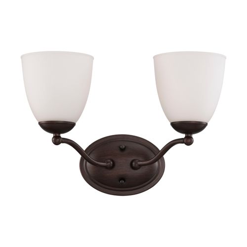 Main product image of Patton 2 Light Vanity Fixture w/ Frosted Glass