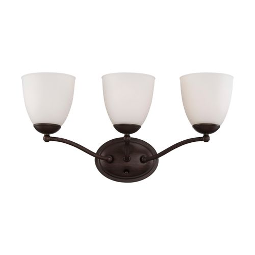 Main product image of Patton 3 Light Vanity Fixture w/ Frosted Glass