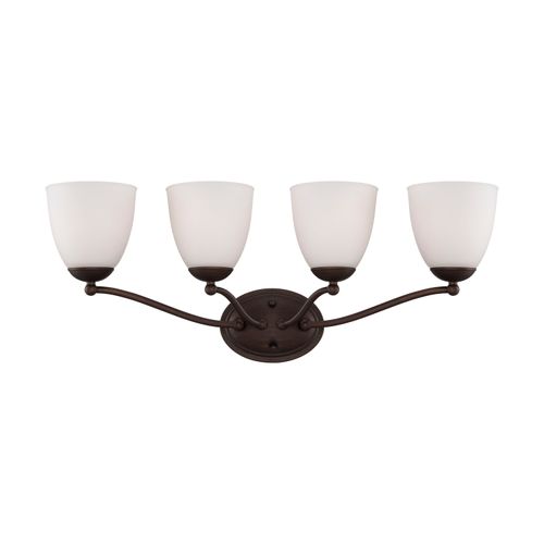 Main product image of Patton 4 Light Vanity Fixture w/ Frosted Glass