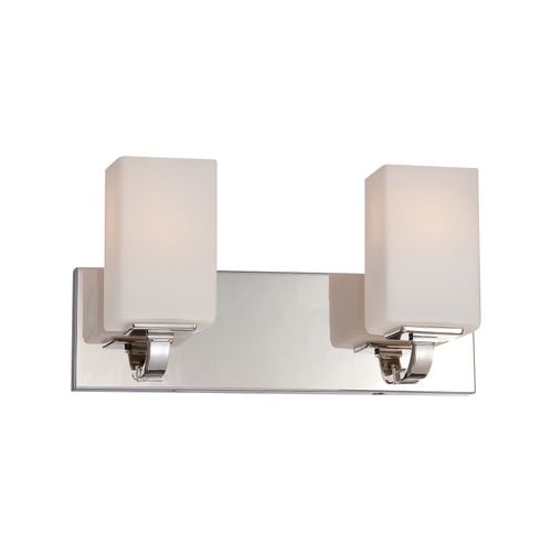 Main product image of Vista 2 Light Vanity Fixture w/ Etched Opal Glass
