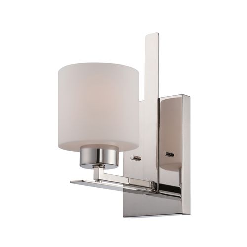 Main product image of Parallel 1 Light Vanity Fixture w/ Etched Opal Glass