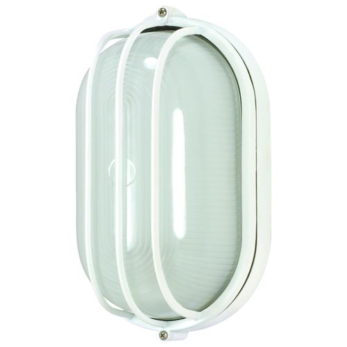 Main product image of 1 Light 10" Oval Cage Bulk Head Die Cast Bulk Head
