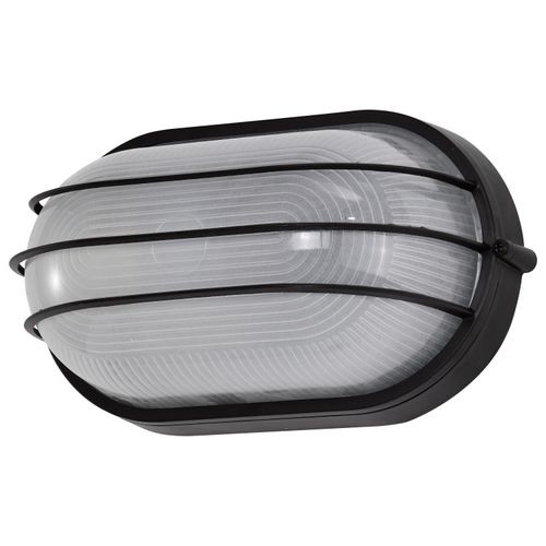 Main product image of 1 Light 10" Oval Cage Bulk Head Die Cast Bulk Head