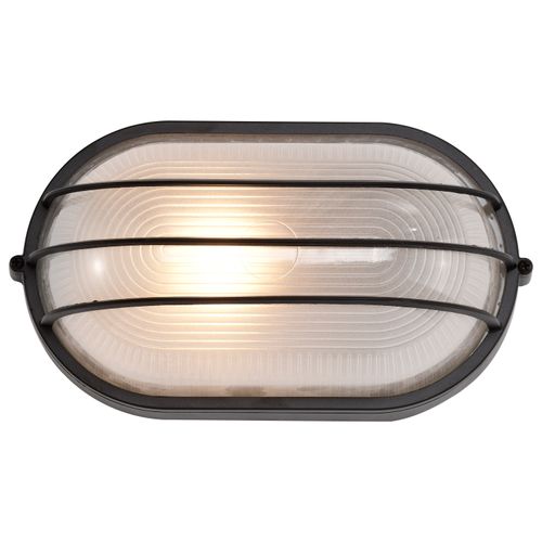 Main product image of 1 Light 10" Oval Cage Bulk Head Die Cast Bulk Head