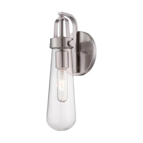 Main product image of Beaker 1 Light Wall Sconce w/ Clear Glass