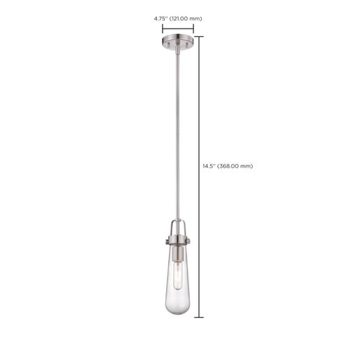 Main product image of Beaker 1 Light Mini Pendant w/ Clear Glass