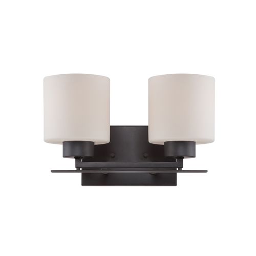 Main product image of Parallel 2 Light Vanity Fixture w/ Etched Opal Glass