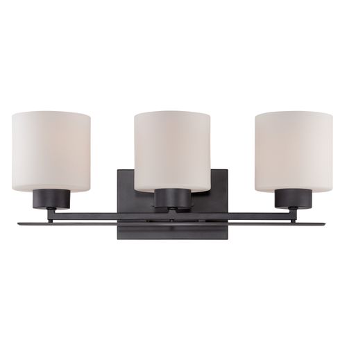 Main product image of Parallel 3 Light Vanity Fixture w/ Etched Opal Glass