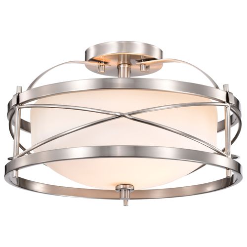Main product image of Ginger 2 Light Semi-Flush w/ Etched Opal Glass