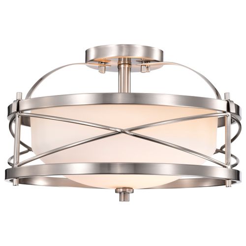 Main product image of Ginger 2 Light Semi-Flush w/ Etched Opal Glass