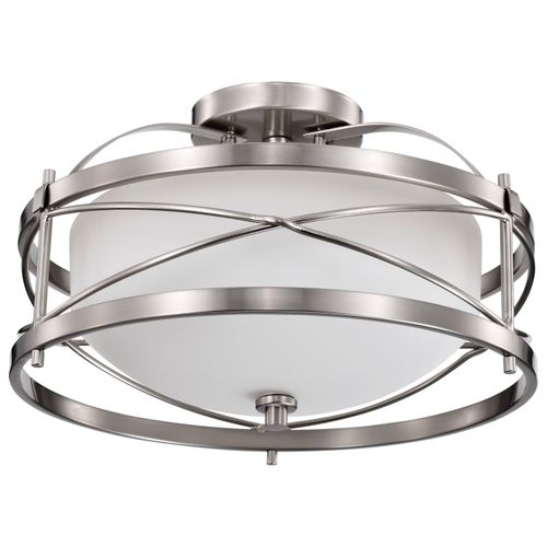 Main product image of Ginger 2 Light Semi-Flush w/ Etched Opal Glass