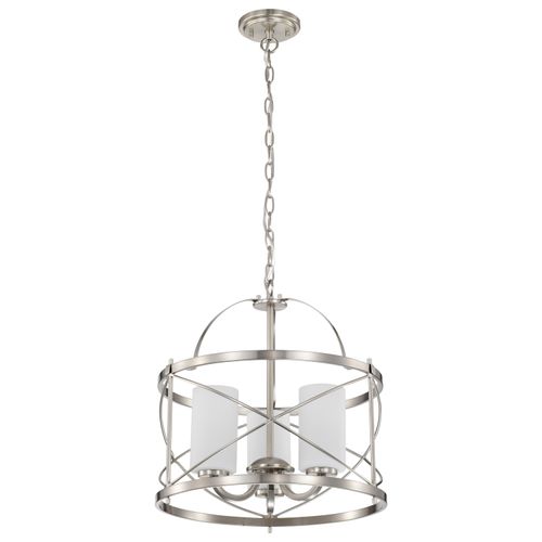Main product image of Ginger 3 Light Pendant w/ Etched Opal Glass