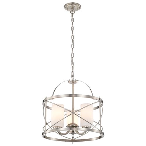 Main product image of Ginger 3 Light Pendant w/ Etched Opal Glass