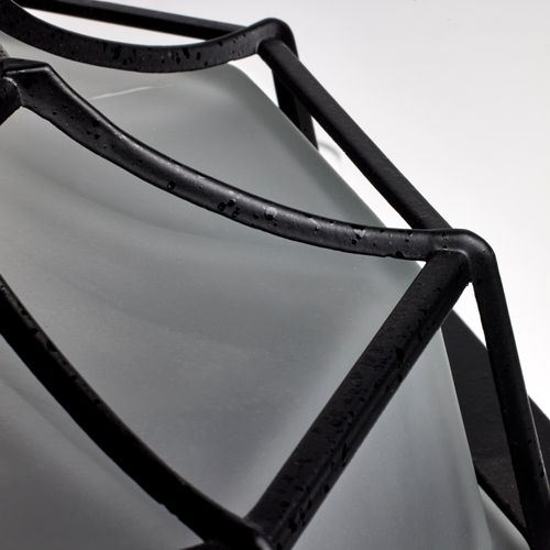 Main product image of 1 Light 12" Ceiling Spider Cage Fixture Die Cast Glass Lens