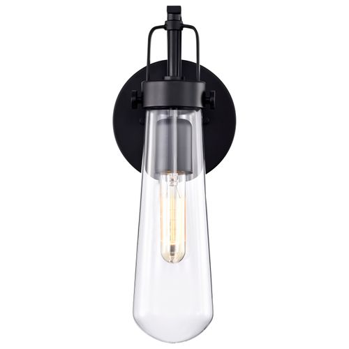 Main product image of Beaker 1 Light Wall Sconce w/ Clear Glass