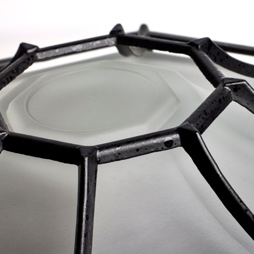 Main product image of 1 Light 12" Ceiling Spider Cage Fixture Die Cast Glass Lens