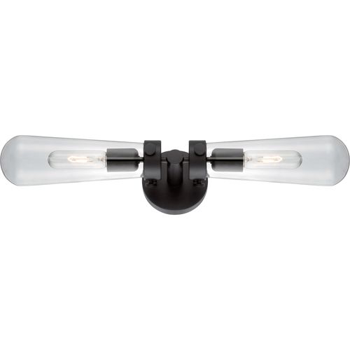 Main product image of Beaker 2 Light Wall Sconce w/ Clear Glass Vintage lamps Included