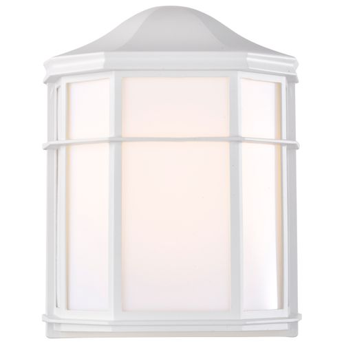 Main product image of 1 Light 10" Cage Lantern Wall Fixture Die Cast Linen Acrylic Lens