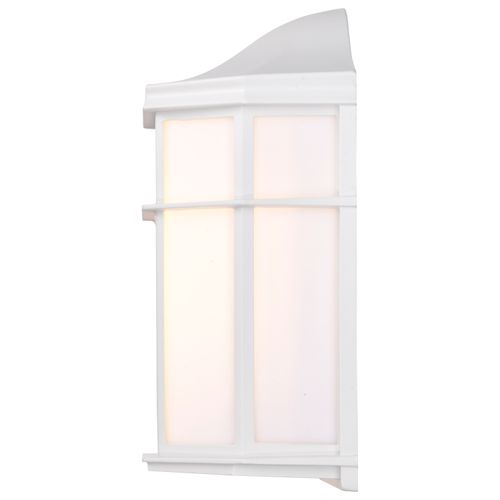 Main product image of 1 Light 10" Cage Lantern Wall Fixture Die Cast Linen Acrylic Lens