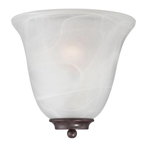 Main product image of Empire 1 Light Wall Sconce Old Bronze w/ Alabaster Glass