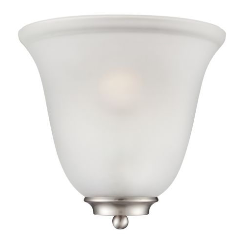 Main product image of Empire 1 Light Wall Sconce Brushed Nickel w/ Frosted Glass