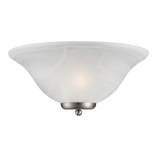 Main product image of Ballerina 1 Light Wall Sconce Brushed Nickel w/ Alabaster Glass