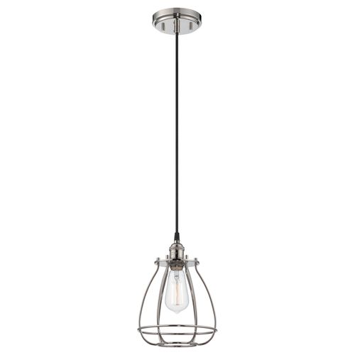Main product image of Vintage 1 Light Caged Pendant Vintage Lamp Included