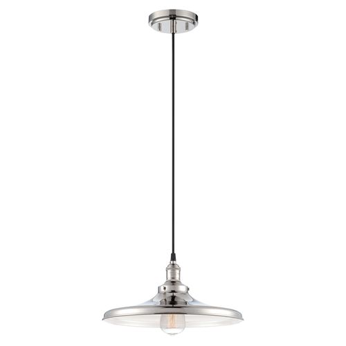 Main product image of Vintage 1 Light Pendant w/ Matching Shade Vintage Lamp Included