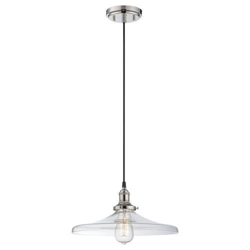Main product image of Vintage 1 Light Pendant w/ Clear Glass Vintage Lamp Included