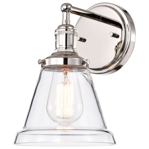 Main product image of Vintage 1 Light Sconce w/ Clear Glass Vintage Lamp Included