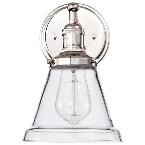Main product image of Vintage 1 Light Sconce w/ Clear Glass Vintage Lamp Included