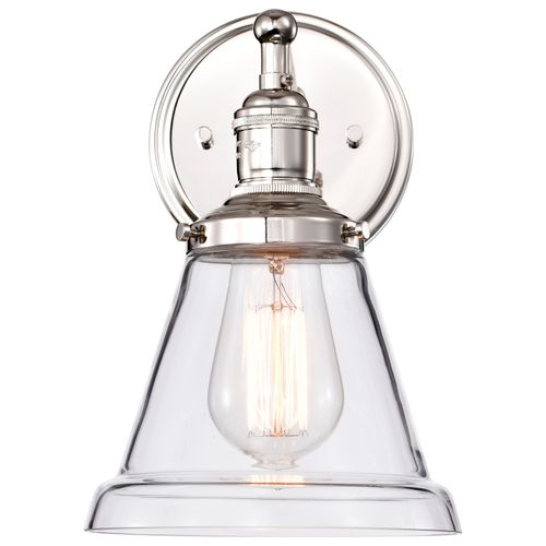 Main product image of Vintage 1 Light Sconce w/ Clear Glass Vintage Lamp Included