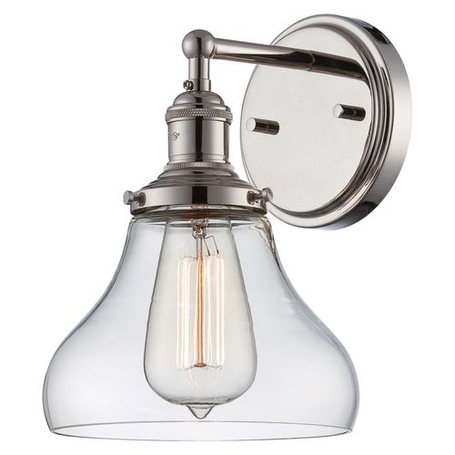 Main product image of Vintage 1 Light Sconce w/ Clear Glass Vintage Lamp Included