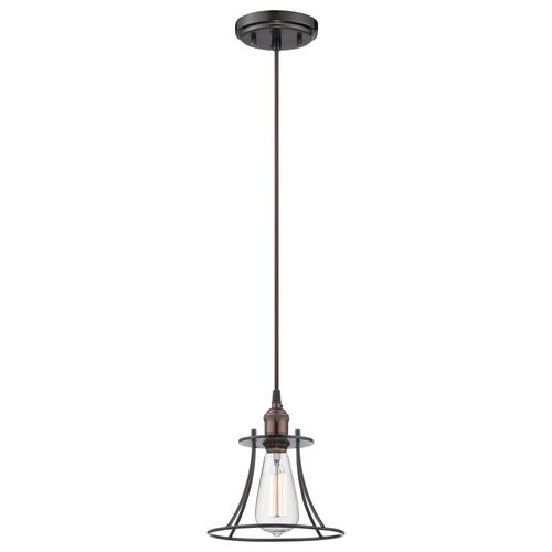 Main product image of Vintage 1 Light Caged Pendant Vintage Lamp Included
