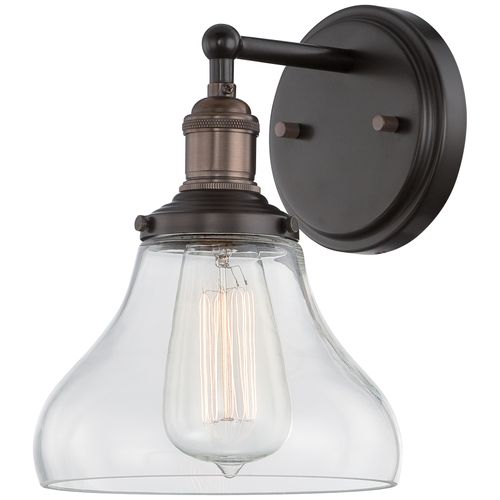 Main product image of Vintage 1 Light Sconce w/ Clear Glass Vintage Lamp Included