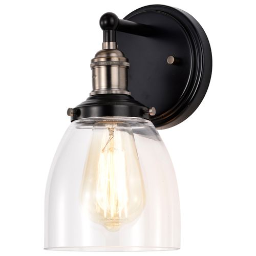 Main product image of Vintage 1 Light Sconce w/ Clear Glass Vintage Lamp Included