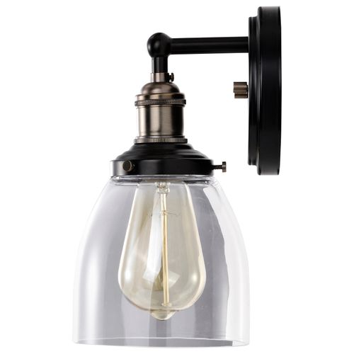 Main product image of Vintage 1 Light Sconce w/ Clear Glass Vintage Lamp Included