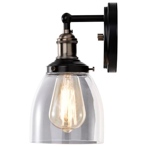 Main product image of Vintage 1 Light Sconce w/ Clear Glass Vintage Lamp Included