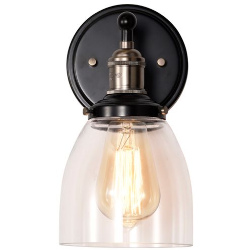 Main product image of Vintage 1 Light Sconce w/ Clear Glass Vintage Lamp Included