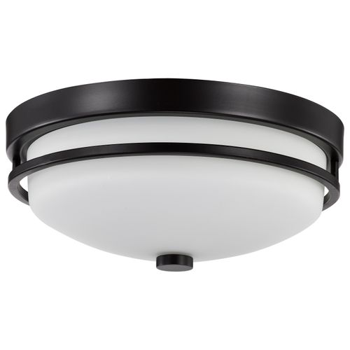 Main product image of Neval 2 Light Flush Fixture w/ Satin White Glass