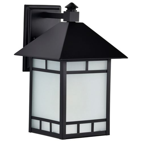 Main product image of Drexel 1 light 9" Outdoor Wall Fixture w/ Frosted Seed Glass