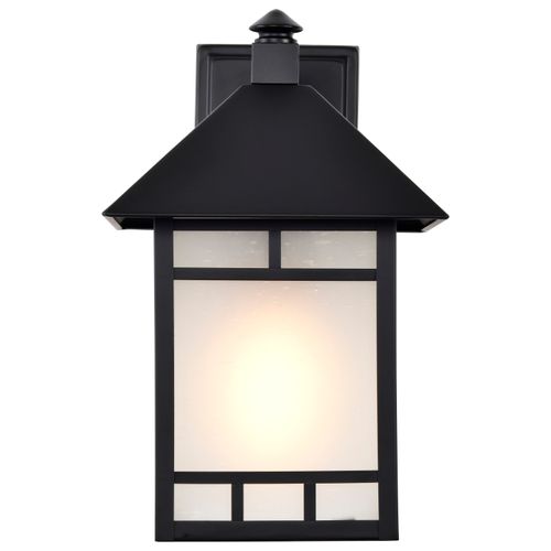 Main product image of Drexel 1 light 9" Outdoor Wall Fixture w/ Frosted Seed Glass