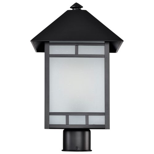 Main product image of Drexel 1 light Outdoor Post Fixture w/ Frosted Seed Glass