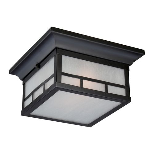 Main product image of Drexel 2 light Outdoor Flush Fixture w/ Frosted Seed Glass