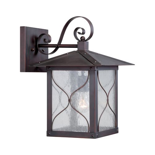 Main product image of Vega 1 light 11" Outdoor Wall Fixture w/ Clear Seed Glass