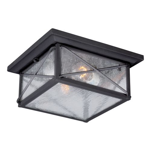 Main product image of Wingate 2 light Outdoor Flush Fixture w/ Clear Seed Glass