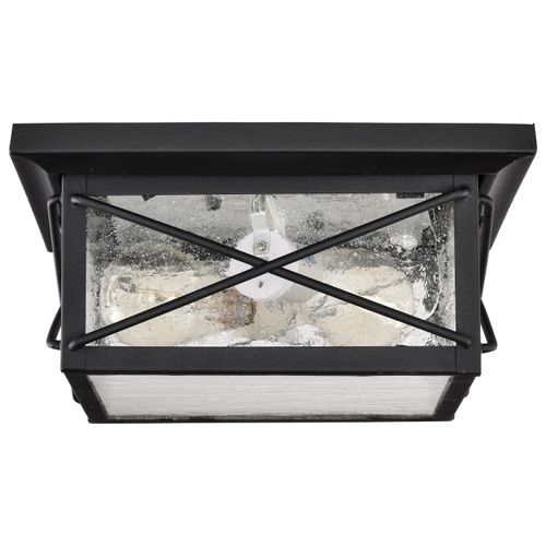 Main product image of Wingate 2 light Outdoor Flush Fixture w/ Clear Seed Glass