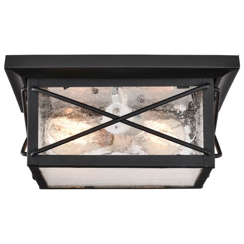 Main product image of Wingate 2 light Outdoor Flush Fixture w/ Clear Seed Glass
