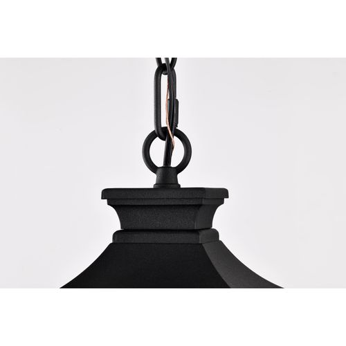Main product image of Jasper Collection Outdoor 12 inch Hanging Light Matte Black Finish w/ Clear Glass