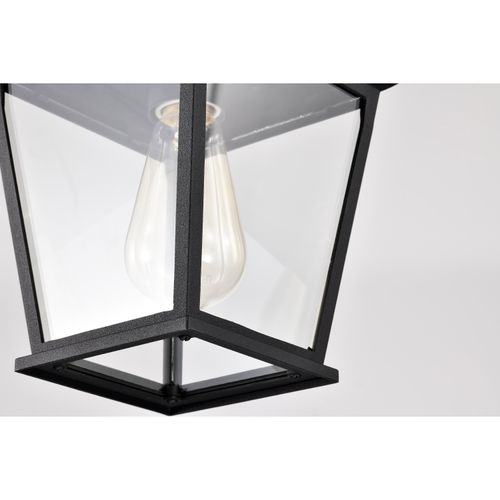 Main product image of Jasper Collection Outdoor 12 inch Hanging Light Matte Black Finish w/ Clear Glass